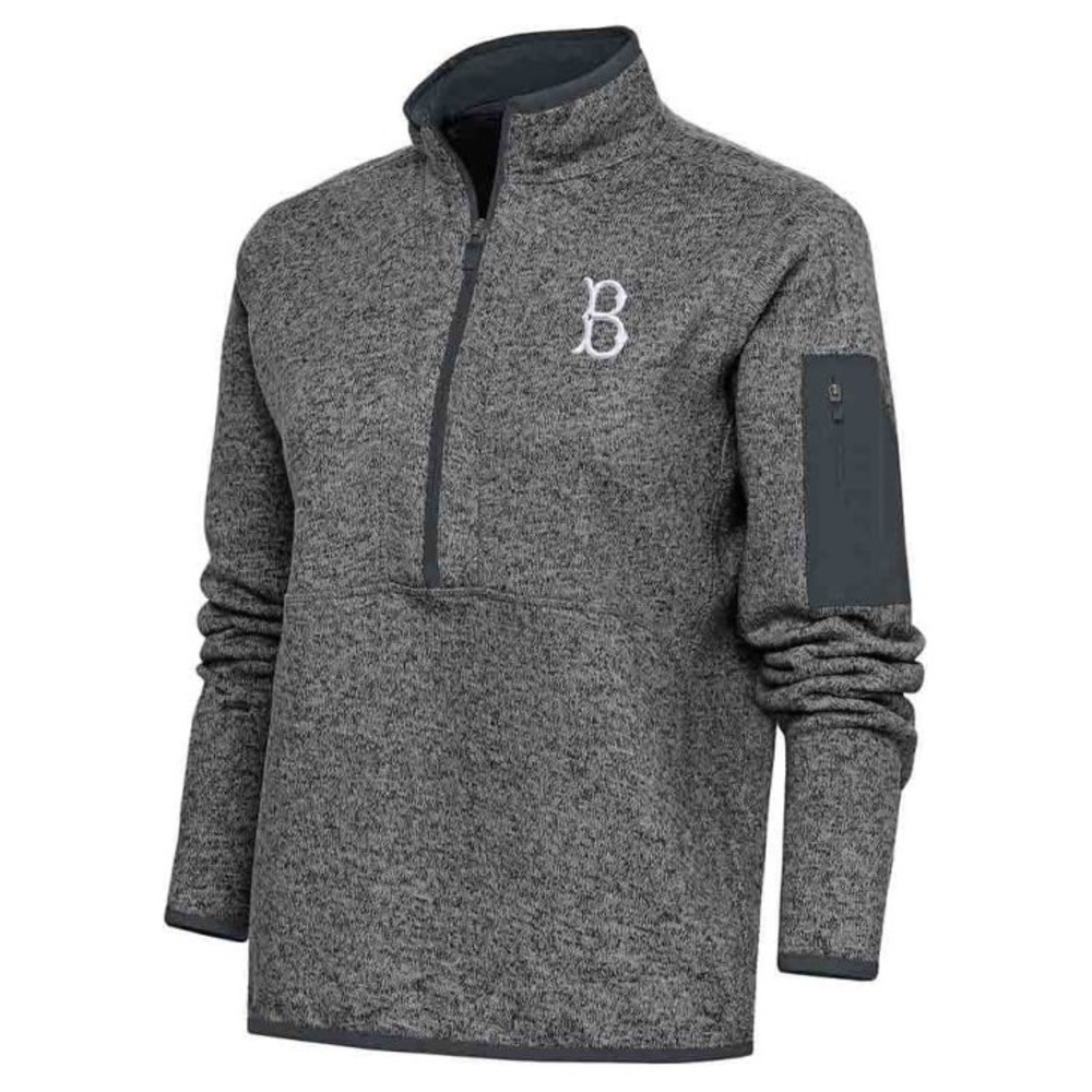Brooklyn Dodgers Women's XL Antigua 1/2 Zip Sweatshirt Jacket Gray - New